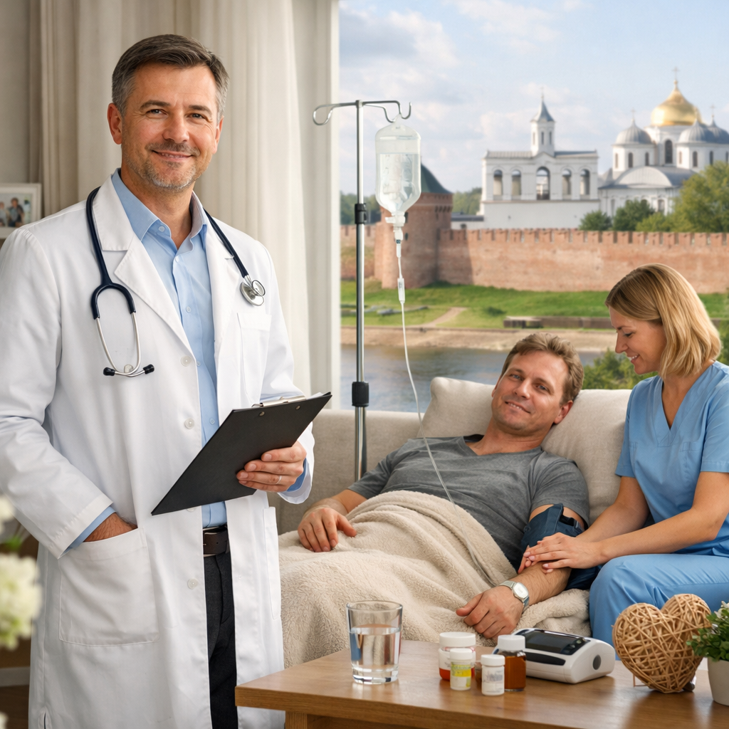 Гарантии при выводе из запоя на дому в Великом Новгороде