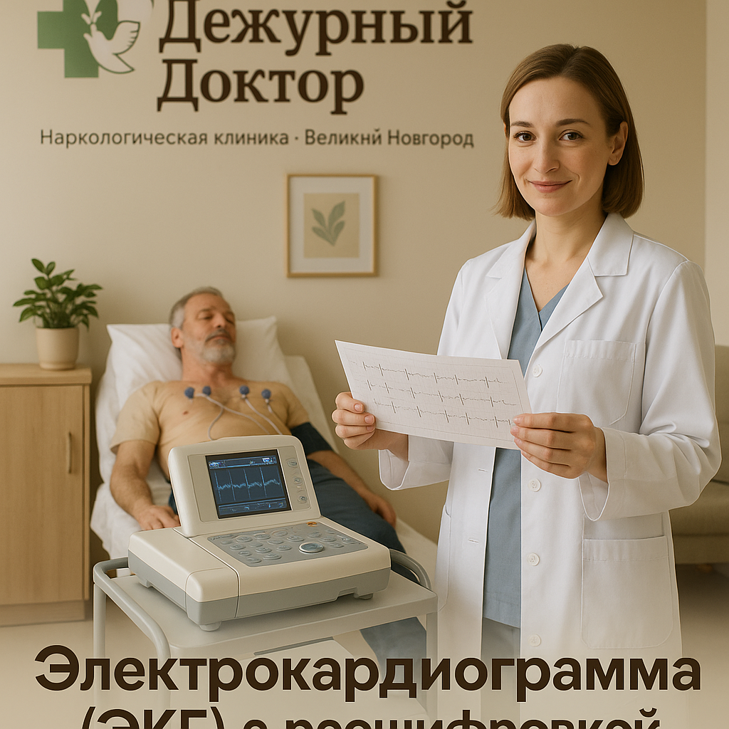 Электрокардиограмма (ЭКГ) с расшифровкой